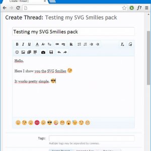SVG Smilies in Chrome browser