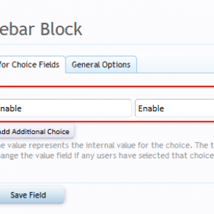 Add custom user field - Choice tab