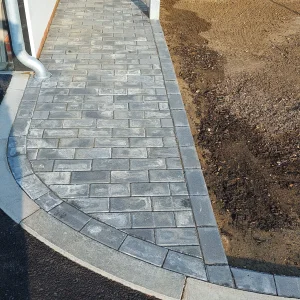 Block paver path