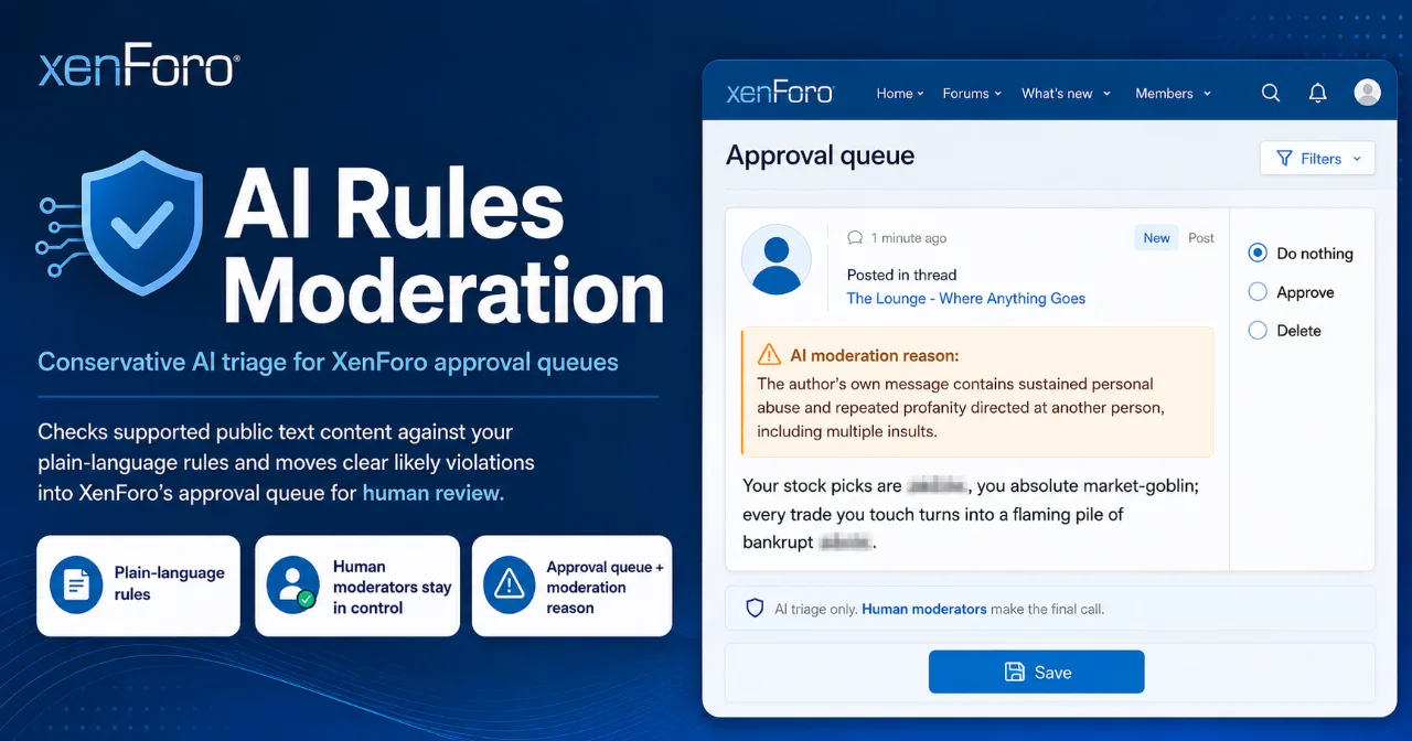 AI Rules Moderation for XenForo