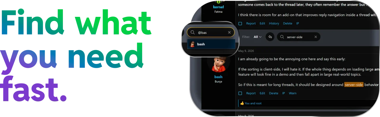 Words, phrases, peoples - Reply Flow for Xenforo