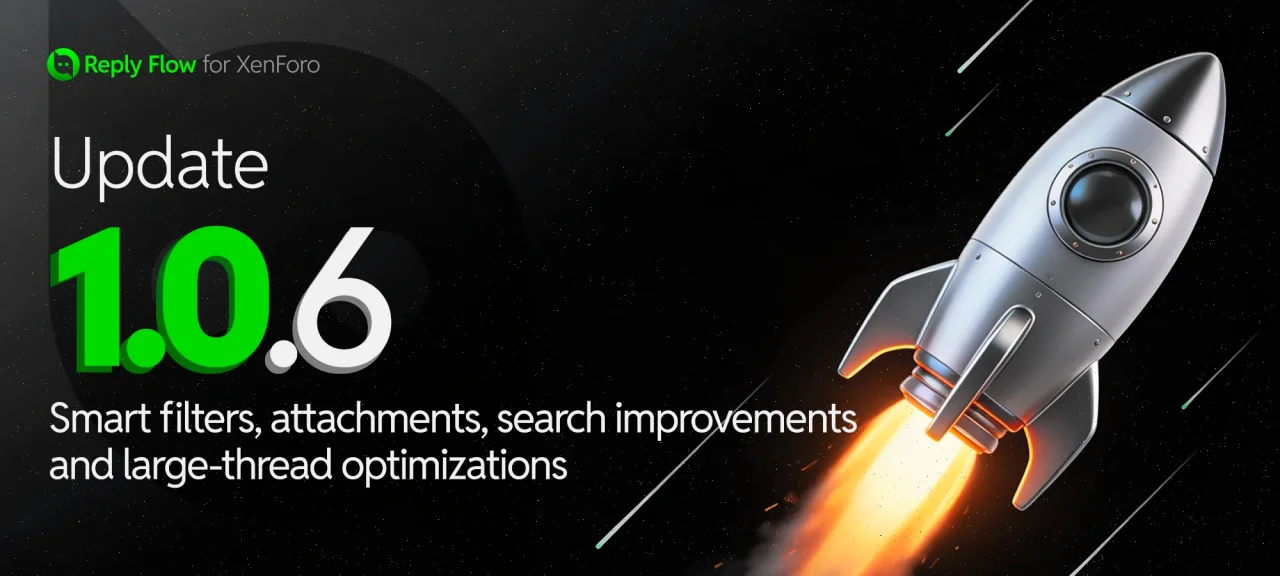 1.0.6 - Smart filters, attachments, search improvements and large-thread optimizations