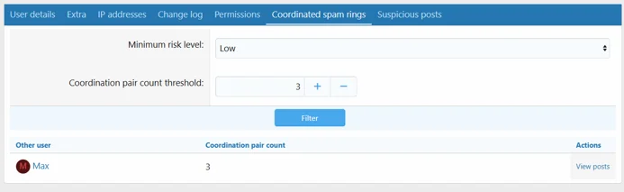XenForo - Spam - User - Cordinated Spam Rings.webp