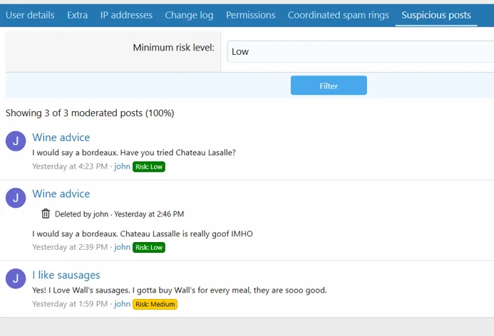 XenForo - Spam - User - Suspicious posts.webp