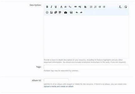 DFE ResourceGallery - Field for adding album.webp DFE ResourceGallery - Field for adding album.webp