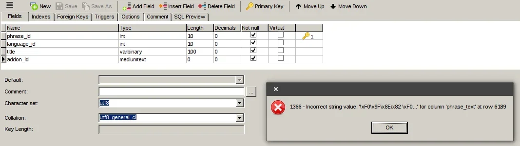 xF0...' for column 'phrase_text' at row 1.webp