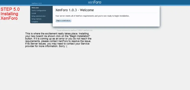 Step 5.0 XenForo 1.0.3 - Welcome - XenForo.webp