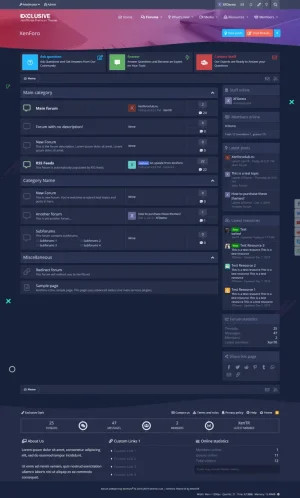 RolePlay Dark XenForo Theme