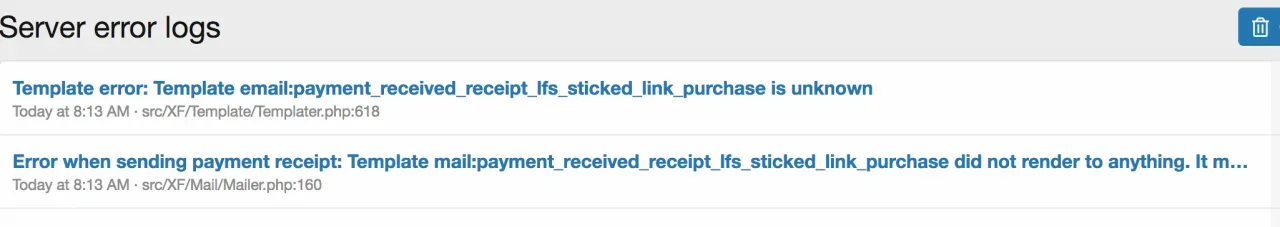 Screenshot_2020-05-18 Server error logs The Fastlane Entrepreneur Forum - Admin control panel.webp