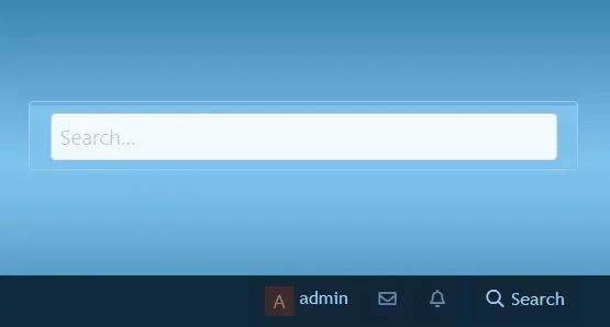 Search bar in header.webp