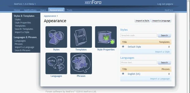 xenforo_100beta1_admin_page_appearance.webp