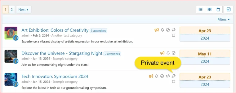 XenCustomize-Events-Manager-v126-List-Display-Mode-Private-Event.webp