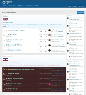 Bike Gremlin Forum redesigned front page, 2025, December Bike Gremlin Forum redesigned front page, 2025, December