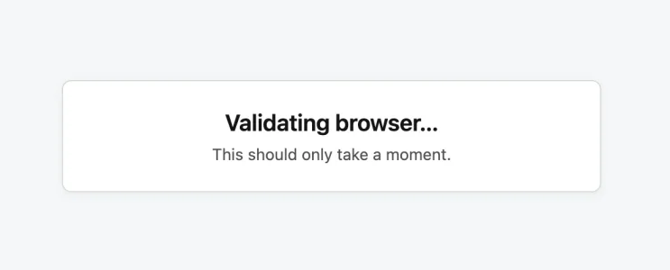XF Bot Guard validating browser interstitial