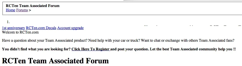 RCTen Team Associated Forum.webp