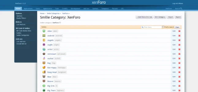 Smilie Category  XenForo   Admin CP   XenForo.webp