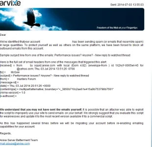 arvixe spam.webp