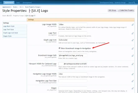 Style Properties  ├  UI.X  Logo   Admin CP   Development Demo   Audentio Design.webp
