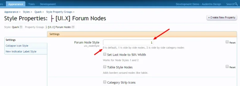 Style Properties  ├  UI.X  Forum Nodes   Admin CP   Development Demo   Audentio Design.webp