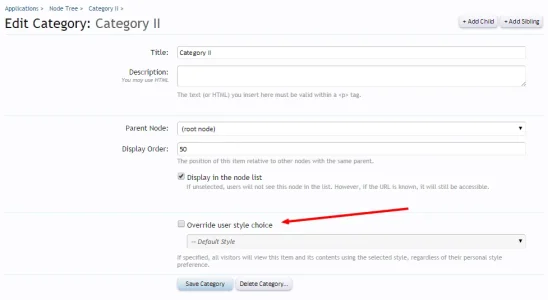 Edit Category  Category II   Admin CP   Development Demo   Audentio Design.webp