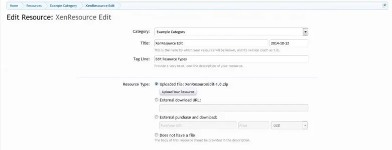 Edit Resource Local File- XenResource Edit - XenForo.webp
