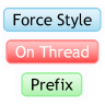 Force Style On Thread Prefix