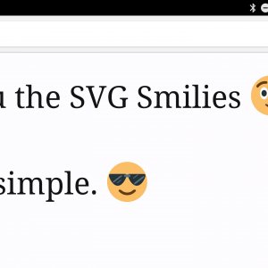 SVG Smilies on a high-res screen