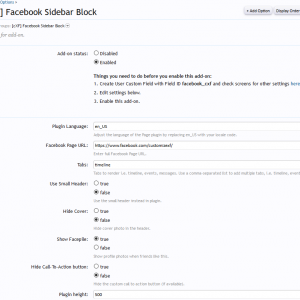 [cXF] Facebook Sidebar Block Options #1