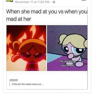 When she's mad