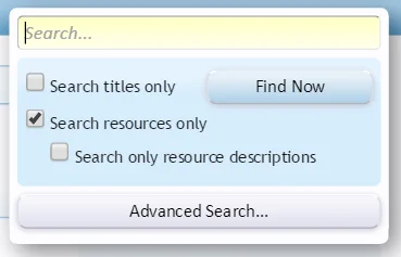 [cXF] QuickSearch Customization: Example Option on Resource Manager page