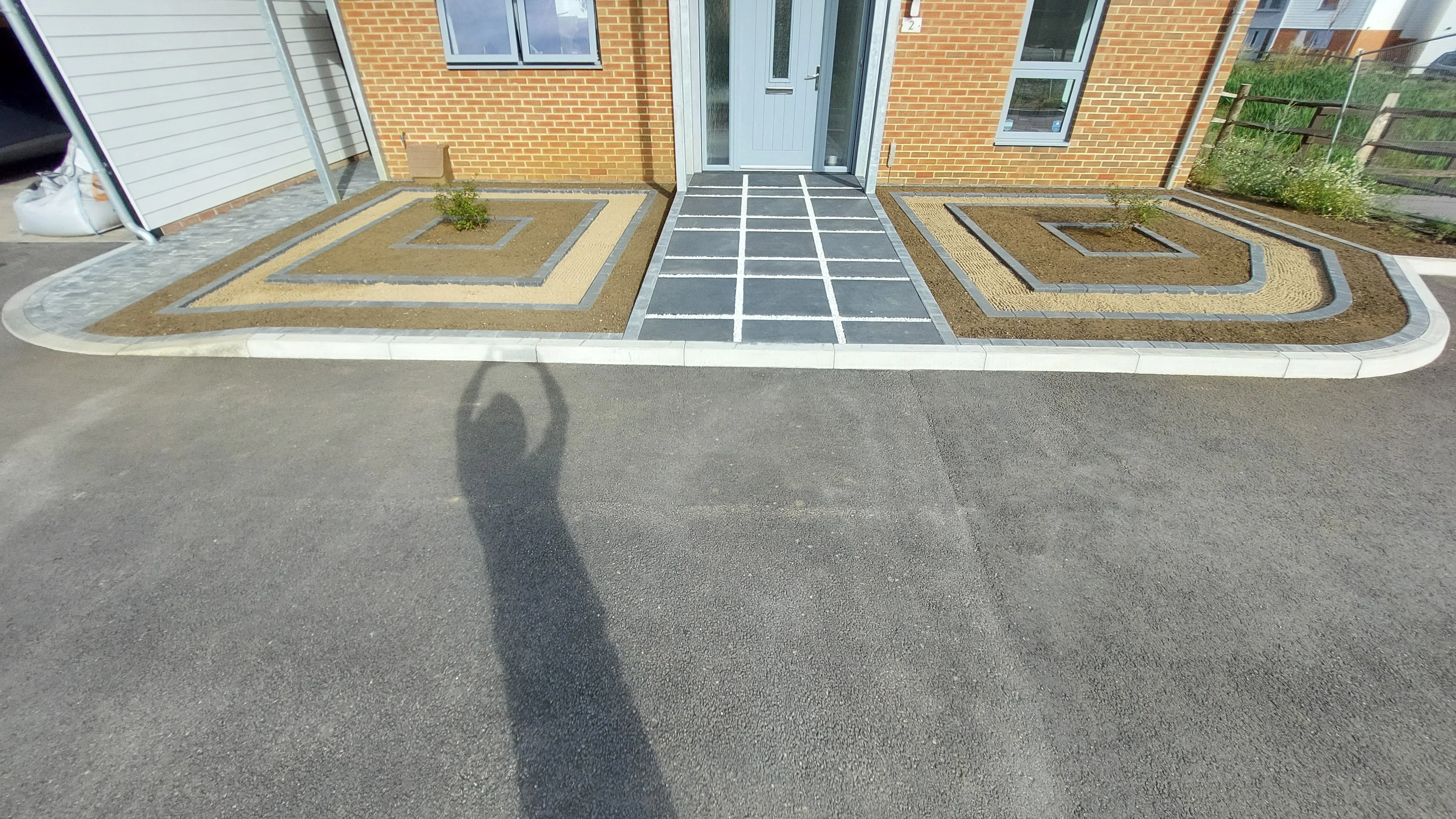 Hard landscaping completed