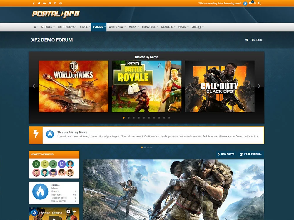 Portal Pro - Gaming/esports theme