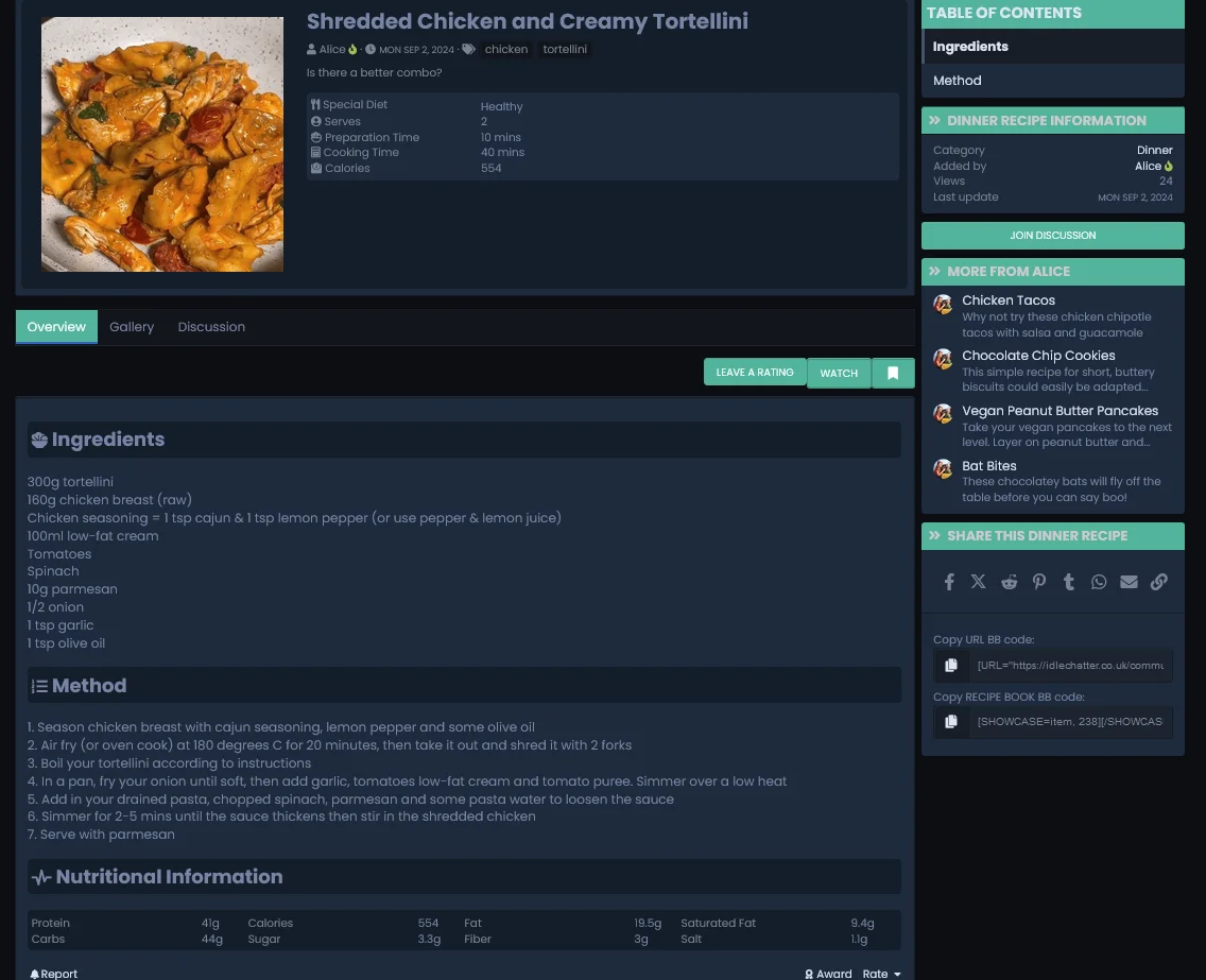 Recipes