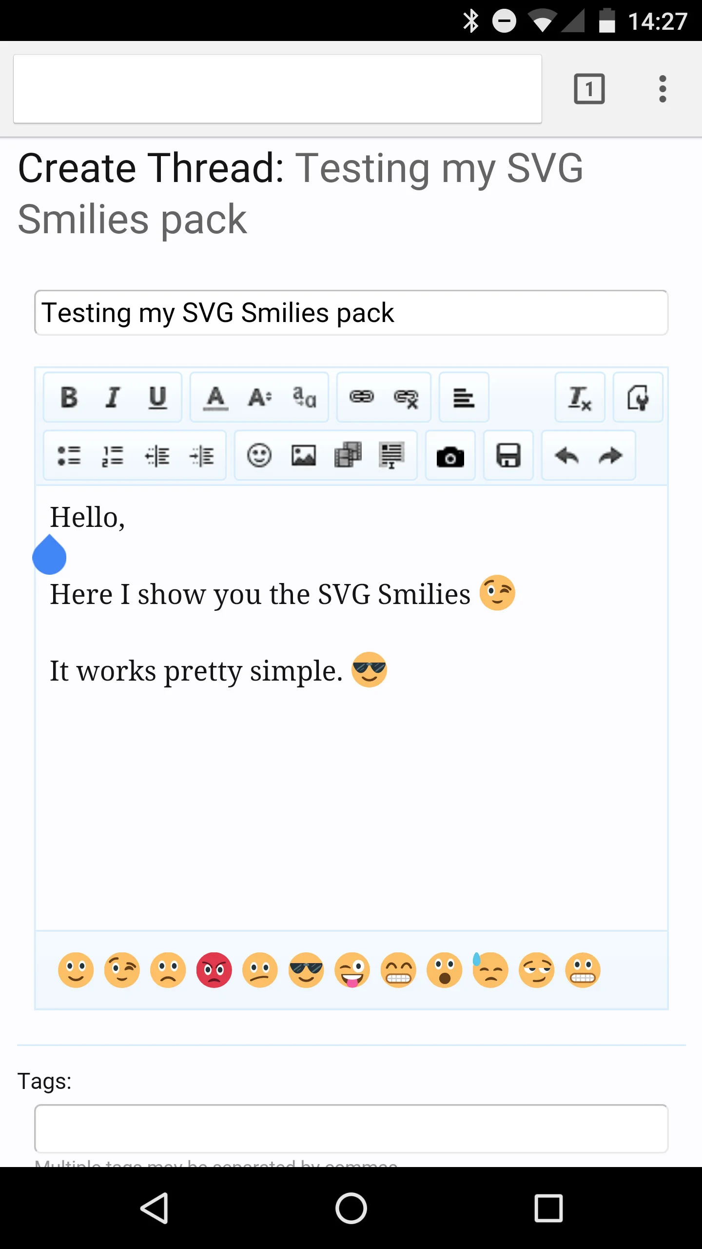 SVG Smilies on a high-res screen