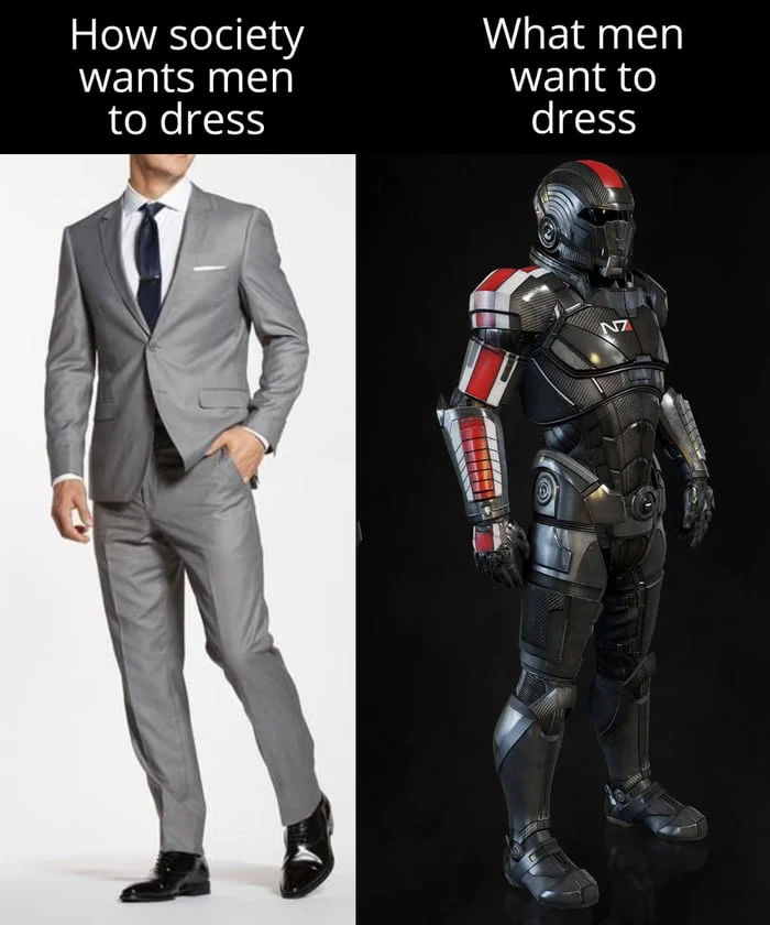 How Society Wants Men To Dress / How Men Actually Want To Dress