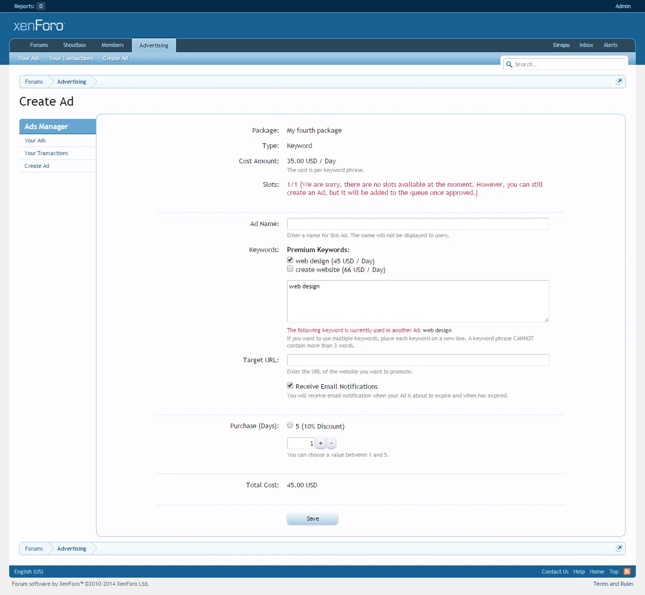 Ucp_create_keyword_no_slots