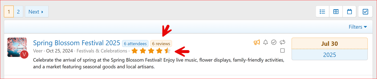 XenCustomize-Events-Manager-v237-Event-Rating-Reviews-List-Display-Mode.png XenCustomize-Events-Manager-v237-Event-Rating-Reviews-List-Display-Mode.png