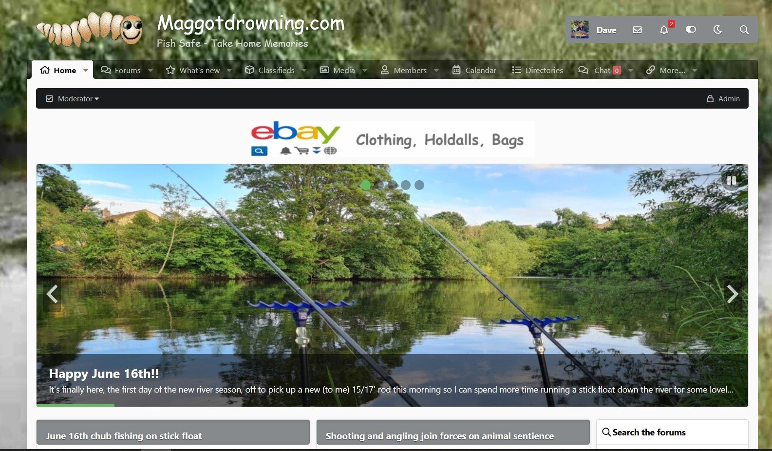 Screenshot showing https://www.maggotdrowning.com