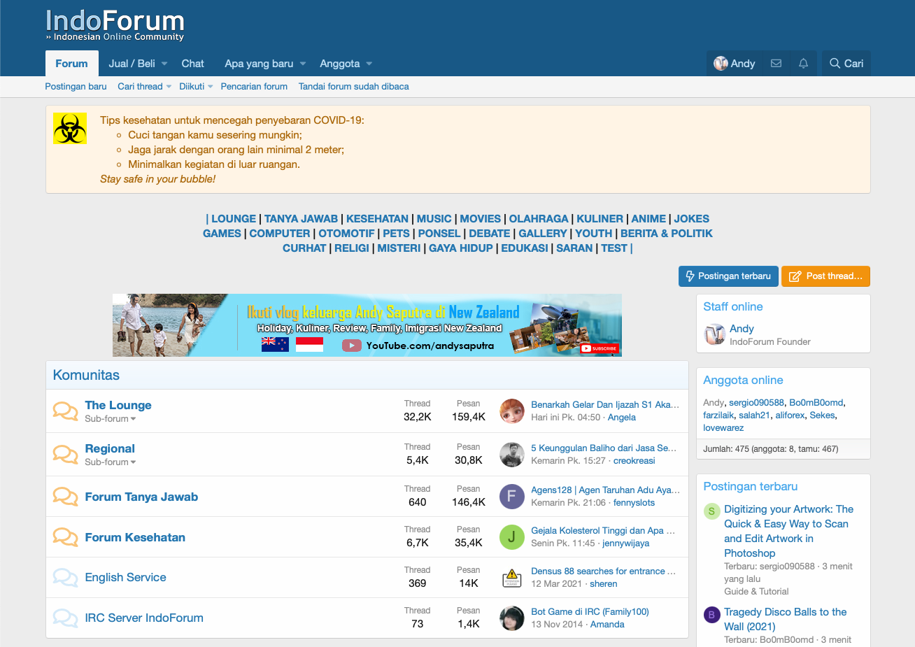 Screenshot showing https://www.forum.or.id