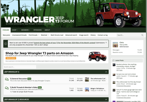 Screenshot from https://wranglertjforum.com